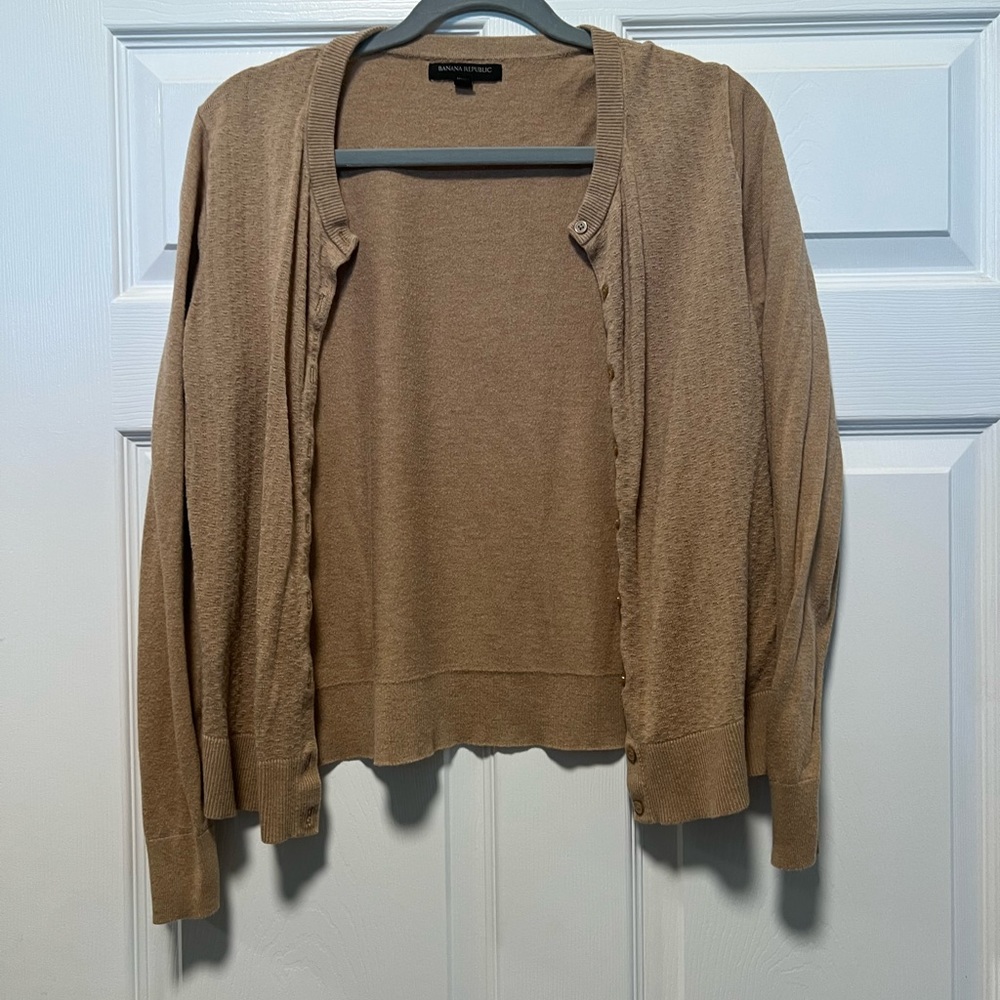 Tan cardigan
